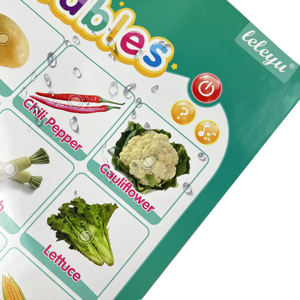 Póster interactivo de música en inglés para niños, juego de interior, regalo para niños, gráfico de pared parlante - Product Image 3