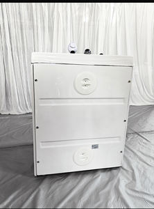 <span class=keywords><strong>Bañera</strong></span> de vidrio de ozono independiente moderna con escurridor, incluye sala de baño de spa para mascotas y silla para perros, fácil instalación en el baño - Product Image 6