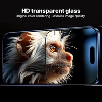 Protector de Pantalla de Vidrio Templado Antiestático ESD, Corte de Diamante, Biselado, Gorilla Glass para iPhone 16 15 14 13 Pro