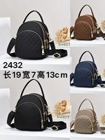Sac à dos mini en cuir PU pour femmes, sac bandoulière matelassé, sac à main multi-zippé