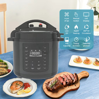 Cuisinière à pression multifonctionnelle intelligente avec contrôle par application via WIFI, 6L, 1000W, 13-en-1, cuve intérieure en aluminium, pour usage domestique