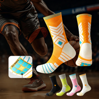 Chaussettes de sport professionnelles pour jeunes athlètes de basketball, épaisses et rembourrées, pour l'extérieur