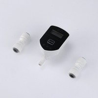 Penguji air TDS Digital 1/4 inci, meteran TDS In-Line portabel, refraktometer plastik baterai Probe O.D dorong untuk earbud kopi