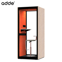 Cabine de travail modulaire moderne en bois insonorisée, cabine de bureau acoustique individuelle en bois, vente en gros d'usine