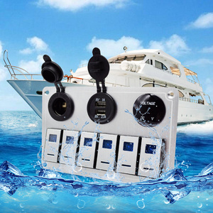 Panel <span class=keywords><strong>de</strong></span> interruptor <span class=keywords><strong>de</strong></span> control basculante <span class=keywords><strong>de</strong></span> 6 bandas <span class=keywords><strong>de</strong></span> carga USB <span class=keywords><strong>de</strong></span> aluminio 12 V impermeable interruptor <span class=keywords><strong>de</strong></span> caravana basculante <span class=keywords><strong>de</strong></span> barco marino <span class=keywords><strong>de</strong></span> 6 bandas - Product Image 4