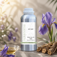 Huile essentielle de racine d'iris 100% pure, distillée à la vapeur, Luxaroma, pour l'aromathérapie, les soins de la peau, la fabrication de savon, de bougies et de parfums - Convient à tous les types de peau