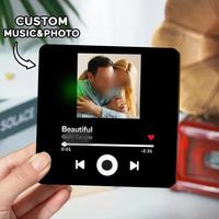 Aimants de réfrigérateur personnalisables avec logo, cadeaux de Noël, lecteur MP3, aimants de réfrigérateur décoratifs pour la maison