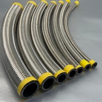 Kit de Tuyaux AN Noir Haute Performance avec Raccords en Aluminium Réutilisables et Tuyau en Caoutchouc Synthétique pour Systèmes de Transmission Automatique et de Refroidissement