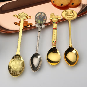 Diseño personalizado Cucharas de recuerdo Israel Vietnam <span class=keywords><strong>Rumania</strong></span> Suiza Egipto Cerámica Tailandia Dubai Esmalte Metal Cuchara de recuerdo - Product Image 2