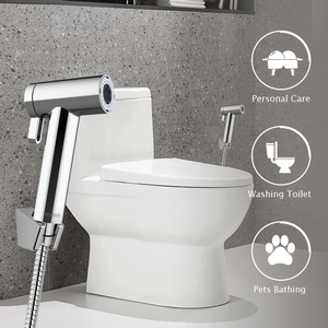 <span class=keywords><strong>Kit</strong></span> de pulvérisation de Bidet à main universel musulman, tuyau de Douche chromé - Product Image 4