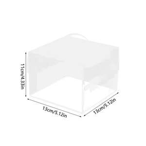 Boîte transparente en PET légère à assembler rapidement, gain de place pour la présentation de paniers-cadeaux de vacances, approvisionnement en vente au détail - Product Image 2