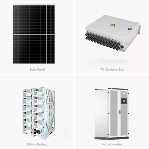 Sistema de Energía Solar Híbrido Trifásico MPPT de Onda Sinusoidal Pura Growatt Industrial de 30KW-500KW, Todo en Uno con Batería, para Uso Comercial - Product Image 2