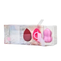 Boîte d'emballage éponge en plastique transparent de fournisseurs chinois boîte-cadeau de cosmétiques en papier d'art avec gaufrage pour l'affichage de produits de beauté