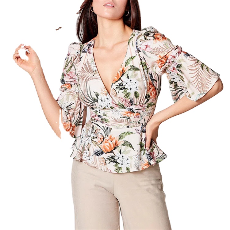 Womens Wrap Wrap en V Cuello de manga larga Blusas Tops Camisetas Corte de bajo corte Womens Wrap Wrap en V Cuello de manga larga Blusas Tops Camisetas Corte de bajo corte