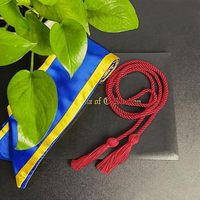 Cordon d'honneur de graduation de haute qualité avec pompon, 68 pouces de long, cordon d'honneur académique unisexe pour les cérémonies de remise des diplômes du lycée et de l'université