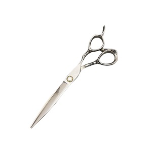 กรรไกรตัดผมมืออาชีพ 6.5 นิ้ว สแตนเลสสตีล สำหรับคนถนัดขวา อุปกรณ์ร้านเสริมสวย ใบมีดแบน ดีไซน์มาตรฐาน - Product Image 3