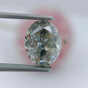 Moissanita de corte ovalado y pera a mano certificada personalizable de 1.0ct a 20.0ct, joyería de diamantes sueltos vivos, piezas hechas a mano - Product Image 1