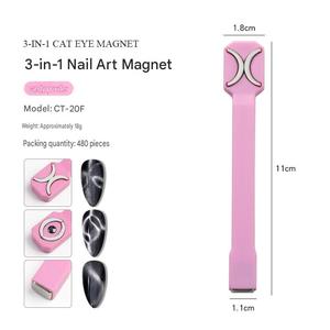 Aimant à ongles magnétique puissant, stylo aimanté multifonctionnel pour effet œil de chat, outil magnétique 3D pour gel œil de chat pour la création d'art d'ongles DIY - Product Image 6