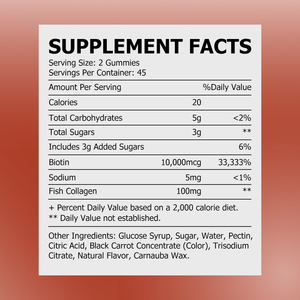 Fish Collagen for Skin Elasticity Collagen Gummies For Women Biotin Marine Collagen Biotin Chewy <b>Supplements</b> - Product Image 2