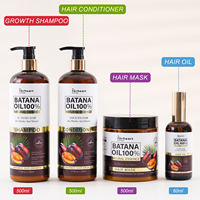 Ensemble de produits capillaires à marque privée : Shampoing bio 100% à l'huile de Batana et ensemble de shampoings personnalisés en gros