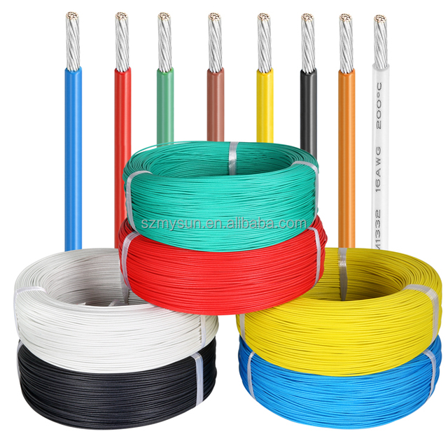 Single Core Copper VDE8298 PFA High Temperature 450V 250C Electrical Wire Electrical Home Wiring