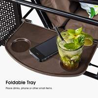 Fauteuil suspendu moderne en acier inoxydable 2 places avec coussin à séchage rapide et structure résistante aux intempéries pour usage extérieur