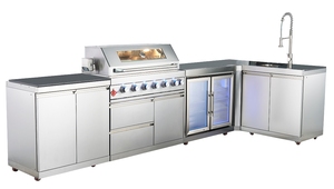 Parrilla de Gas para Exteriores de Acero Inoxidable para Cocina y Fiestas, Modelo LQ-B801, Venta Caliente de Fábrica - Product Image 6