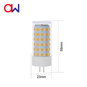 7W G4 LED Bombilla de maíz AC DC 12V Blanco cálido Cerámica blanca + Cubierta de PC Reemplazo de bombilla de paisaje Bombilla G4 - Product Image 4