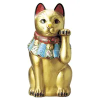 Japanese ceramic maneki neko lucky beckoning cat to bringing good luck