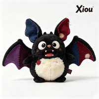 Jouets en peluche OEM avec rembourrage en coton PP de haute qualité, figurine de vampire sur le thème d'Halloween, cadeau de fête en gros.