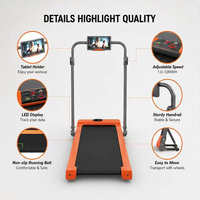 Tapis de course électrique pliable en promotion pour la maison, machine de course portable 1,5 CV, tapis de marche intelligent, équipement de fitness cardio manuel