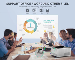 Salange Máy Chiếu 4K LED Độ Phân Giải Cao 1080P Thiết Kế Mới Nhất P85 Rạp Chiếu Phim Gia Đình Thông Minh Di Động Cho Đèn LED Bên Ngoài - Product Image 4