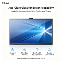 Tablet Konferensi Cerdas Layar Sentuh Kapasitif Inframerah 75 Inci 4K Interaktif Intel Core I3/i5/i7 Sistem Operasi Android/Windows