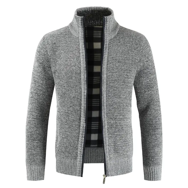 Custom Men's Cardigan Long Sleeve Knitwear Casual Outdoor Sports men's knit sweater winter jacket plus size men's coats