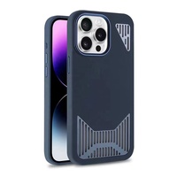 Étui de téléphone de qualité supérieure en silicone liquide, dissipation de la chaleur, coque antichoc en métal pour iPhone 16, coque pour iPhone 15 Pro Max