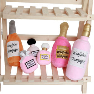 Wholesale Luxury Perfume Bottle Dog Toys for Small Large Dogs <b>Plush</b> Pet Puppy Squeaky Chew Bite Resistant Toy Pets <b>Plush</b> Toys - Product Image 3
