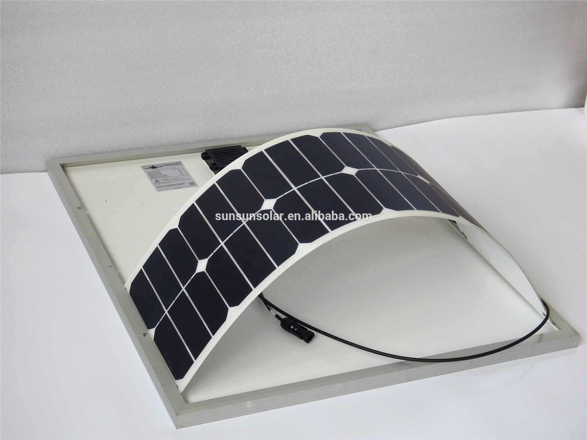 Shenzhen SunPower Ultra-thin ultra-light can bend cell concentrated 40W flexible photovoltaic solar panel pv panel