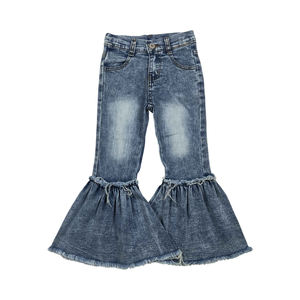 Jeans bleus RTS pour bébés filles pantalons en denim pour filles en gros - Product Image 1