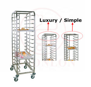 Khay Xe đẩy giỏ hàng tấm Pan giá 12/15/18 tầng 60*40 cm Pan khay xe đẩy bánh làm mát Giá Nướng khay xe đẩy - Product Image 3