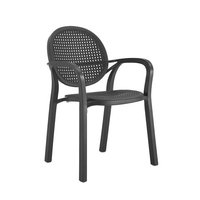 Chaise en plastique en maille de rotin respirante empilable pour l'extérieur, le jardin et la maison