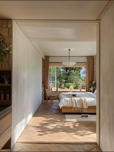 Armoire sur mesure de <span class=keywords><strong>style</strong></span> méditerranéen blanc |   Armoire de rangement moderne pour chambre à coucher au design naturel pur - Product Image 1