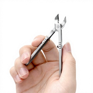 Coupe-ongles oblique en acier inoxydable anti-éclaboussures à lame unique verrouillable, outil de manucure domestique - Product Image 4