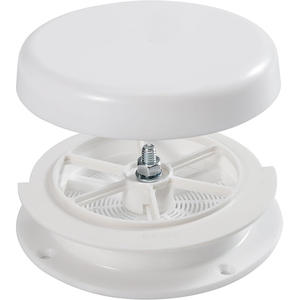 Tapa de escape tipo hongo para techo de RV, redonda, de plástico, impermeable, instalación vertical para caravana/remolque - Product Image 1