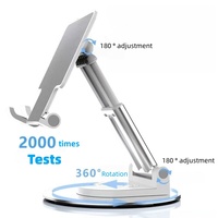 Support de téléphone pliable et extensible 2025, classique et tendance, avec rotation à 360 degrés, angle de vision réglable et triple antidérapant