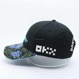 Your Own Design Oxford Dot Pattern Outdoor Baseball Cap Sporty 100% Cotton 6-Panel Unisex with Embroidery Logo - Product Image 3