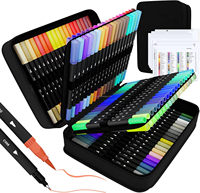 Stylo pinceau aquarelle à double pointe Colorful multicolor draw double point ball touch marker pen