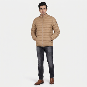 Veste matelassée pour homme, personnalisée, pour l'extérieur, avec rembourrage en coton isolant, tissu en toile matelassée, imperméable, adaptée à la pluie et à la neige - Product Image 1