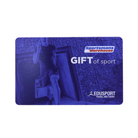Cartes-cadeaux en plastique PVC mat imprimé offset polychrome personnalisé conception magnétique de codes à barres