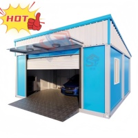 Maison préfabriquée, maison modulaire en conteneur, maison pliable en conteneur, garage de stockage