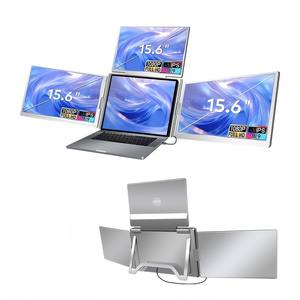 CE/FCC/ROHS معتمد. بشاشة LCD محمولة بشاشة IPS للكمبيوتر المحمول موسع ثلاثي رباعي شاشات متعددة للأعمال - Product Image 1